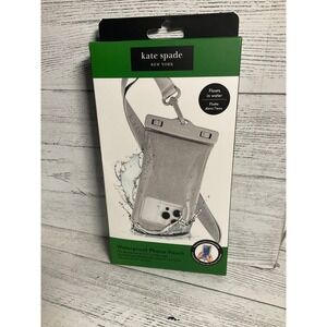 Kate Spade Phone Crossbody lanyard sparkle silver‎ Universal waterproof case